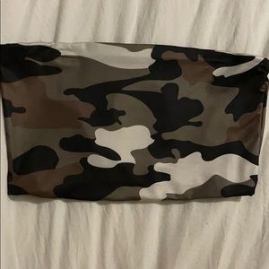camo crop top